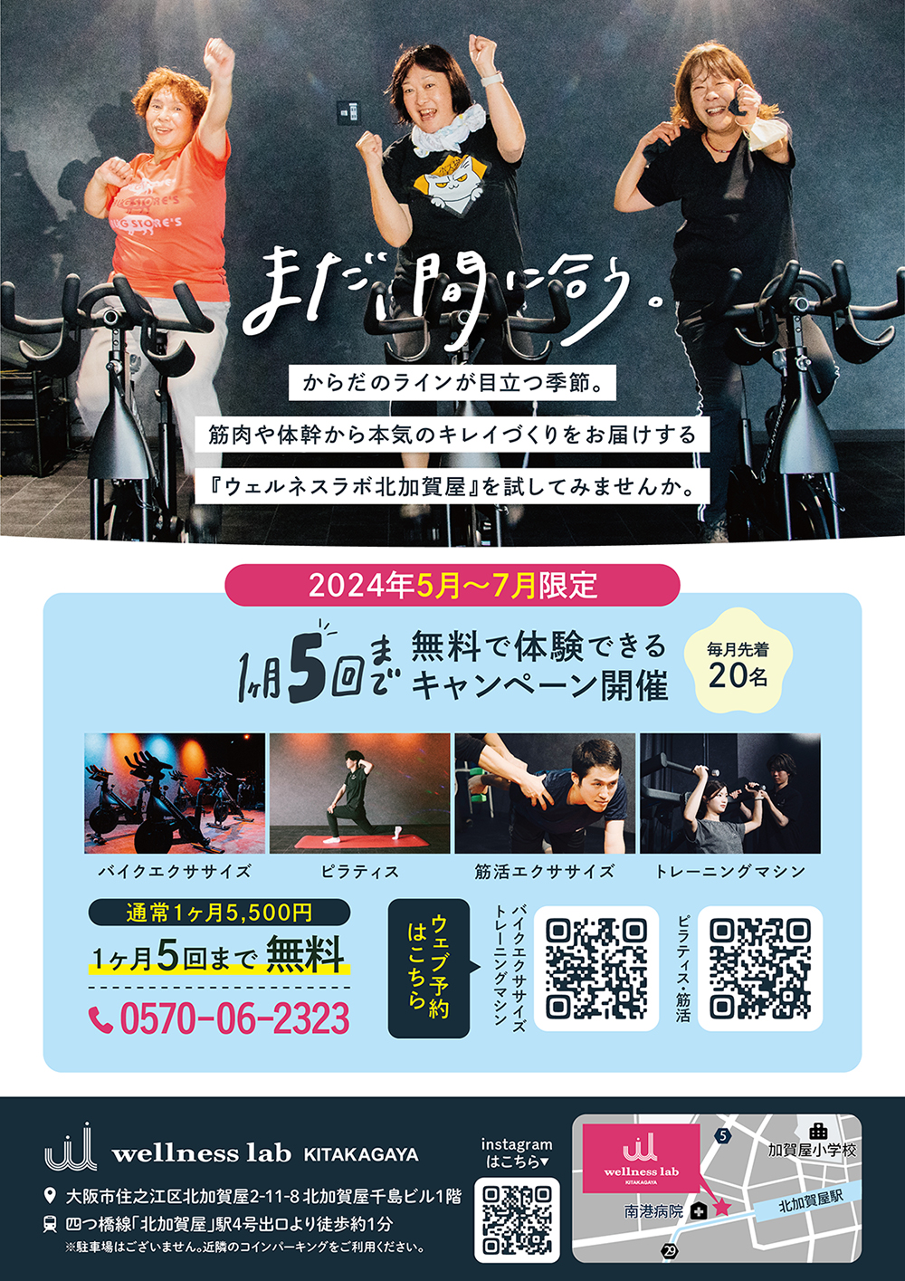 メディカルフィットネス１ヶ月5回まで無料で体験できるキャンペーン開催中！